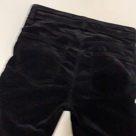 J Brand Mid Rise Black Velvet Crop Pants Jeans Size 25 - Picture 6 of 12